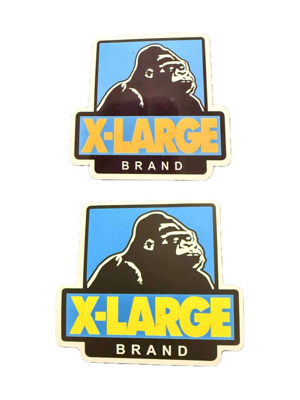 X-LARGE Brand Gorilla Logo Sticker Set Streetwear Skate Decals Lot of 2